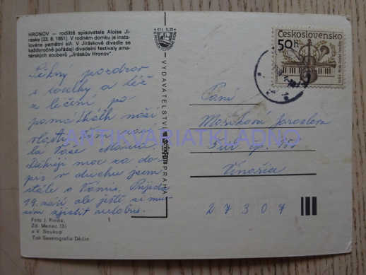 HRONOV, JIRÁSEK, OKRES NÁCHOD