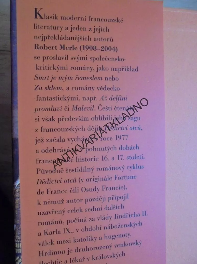 DĚDICTVÍ OTCŮ, ROBERT MERLE,
