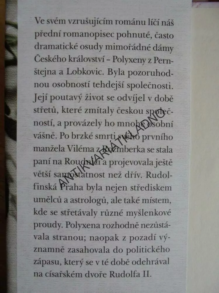 VÁŠNĚ A BOJE POLYXENY Z LOBKOVIC, JIŘÍ HANIBAL, **an