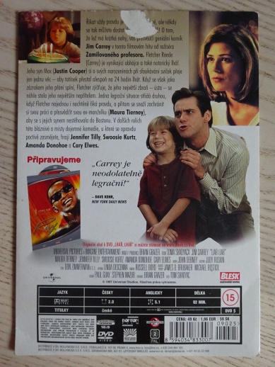 LHÁŘ LHÁŘ, JIM CARREY, DVD FILM
