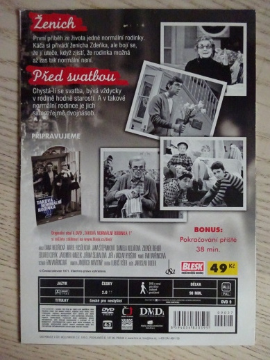 TAKOVÁ NORMÁLNÍ RODINKA 1., DVD FILM ČR