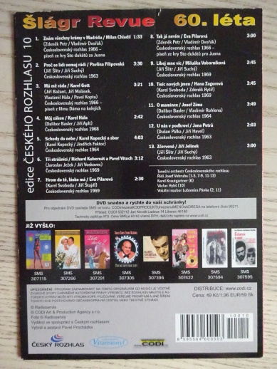 ŠLÁGR REVUE 60.LÉTA,  DVD FILM HUDBA