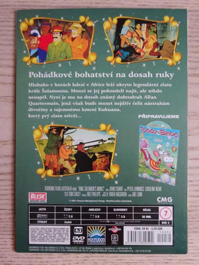 DOLY KRÁLE ŠALAMOUNA, DVD FILM