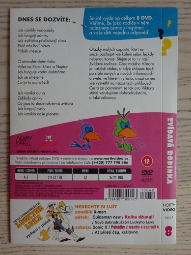 ZVÍDAVÁ RODINKA 8, DVD FILM