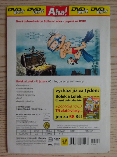 BOLEK A LOLEK U JEZERA + CD S POHÁDKOU SŮL NAD ZLATO,, DVD FILM