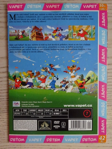 FOTBAL JE KOUZELNÝ SPORT, DVD FILM