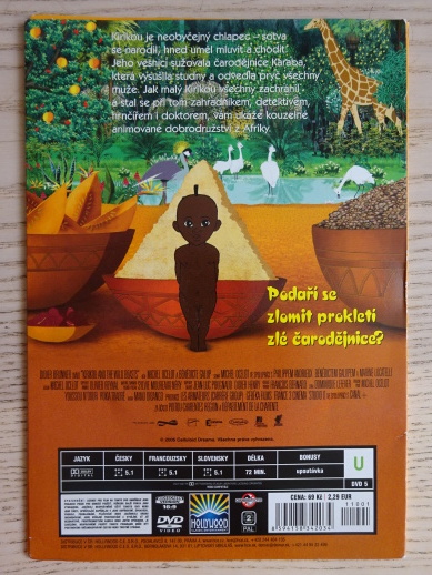 KIRIKOU V DIVOČINĚ, DVD FILM