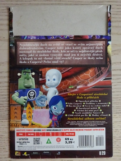 CASPEROVA STRAŠIDELNÁ ŠKOLA, DVD FILM