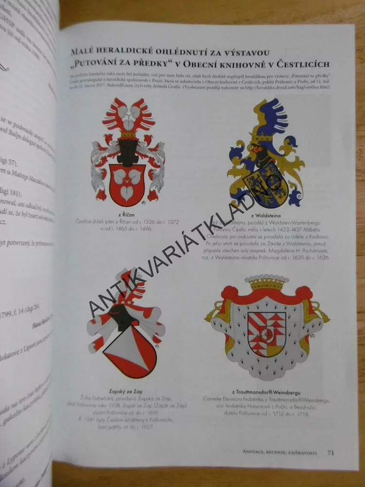 GENEALOGICKÉ A HERALDICKÉ LISTY, 1/2017