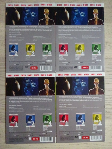 LIDSKÉ TĚLO 1-4, DVD FILM
