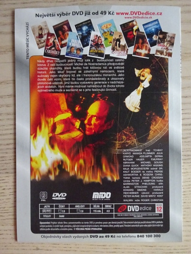 NOSTRADAMUS, DVD FILM