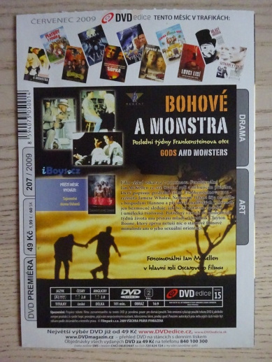 BOHOVÉ A MONSTA, DVD FILM