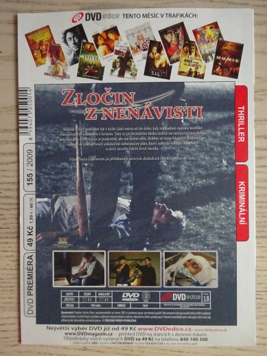 ZLOČIN Z NENÁVISTI, DVD FILM