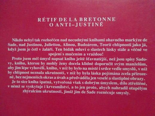ANTI JUSTINA, RESTIF DE LA BRETONNE