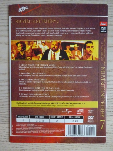 NEUVĚŘITELNÉ PŘÍBĚHY, DISK 7, DVD FILM