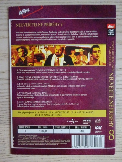 NEUVĚŘITELNÉ PŘÍBĚHY, DISK 8, DVD FILM