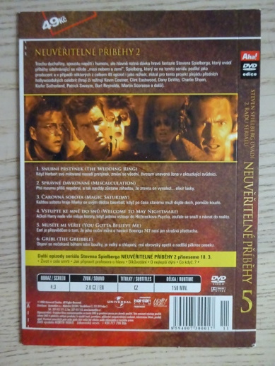 NEUVĚŘITELNÉ PŘÍBĚHY, DISK 2, DVD FILM