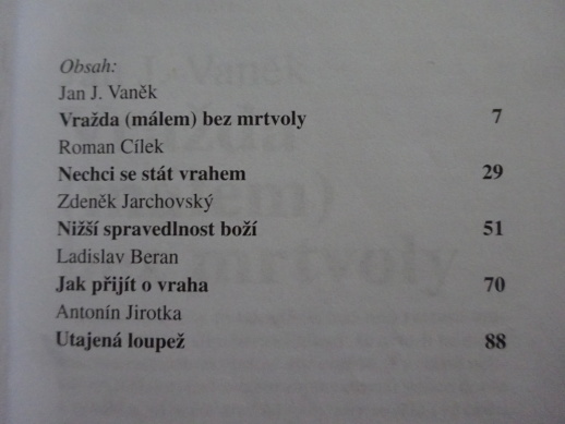 STALO SE!, 5X KRIMI, VRAŽDA (MÁLEM) BEZ MRTVOLY, **an