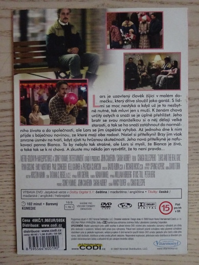 LARS A JEHO VÁŽNÁ ZNÁMOST, DVD FILM