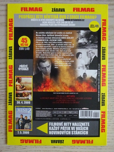 SKRYTÝ NEPŘÍTEL, DVD FILM
