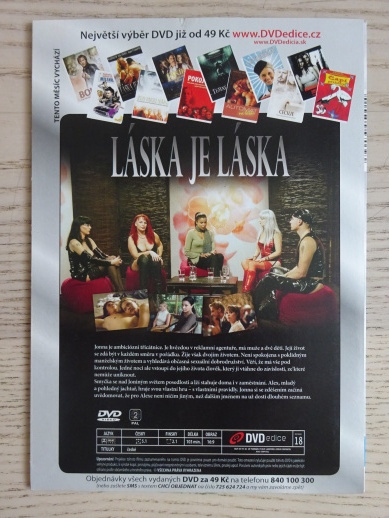 LÁSKA JE LÁSKA,  DVD FILM 
