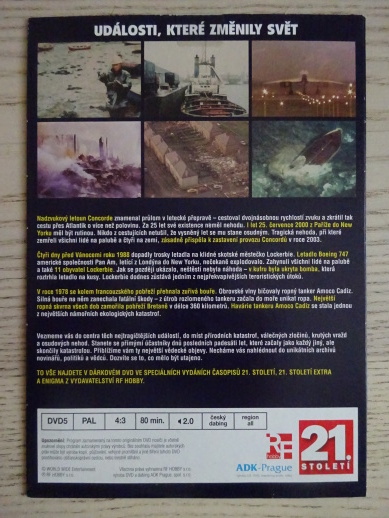 DRAMATICKÉ SEKUNDY, KTERÉ PŘINESLY ZKÁZU, DVD FILM