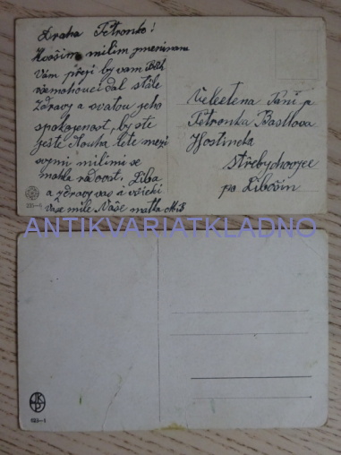 ŘEKA, CHALUPA, STAVENÍ, VESNICE, VENKOV, LOUKA, 2 KUSY