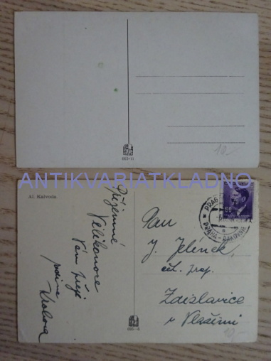 NA ŘECE MORAVĚ, ŘEKA, VESNICE, STROMY, KALVODA, 2 KUSY