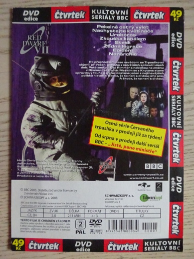 ČERVENÝ TRPASLÍK, 7., RED DWARF VII, DVD FILM