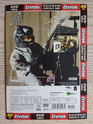 ČERVENÝ TRPASLÍK, 4., RED DWARF IV, DVD FILM