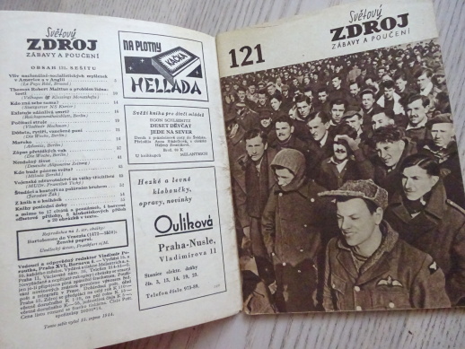 SVĚTOVÝ ZDROJ ZÁBAVY A POUČENÍ, ČASOPIS, č. 121, 1943