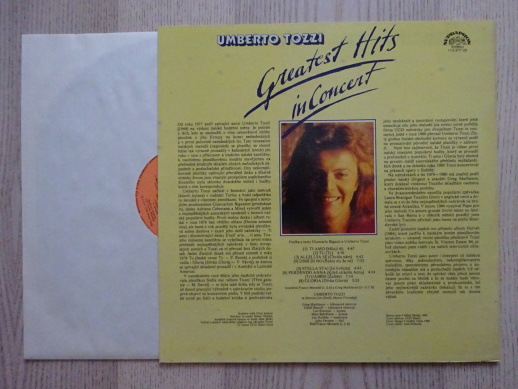 UMBERTO TOZZI, GREATEST HITS IN CONCERT, LP