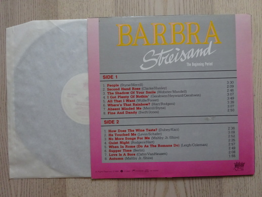 BARBRA STREISAND, THE BEGINNING PERIOD