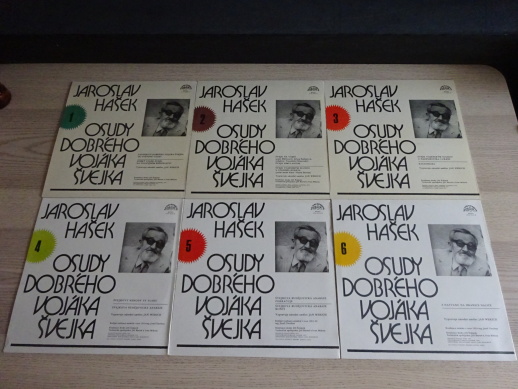 OSUDY DOBRÉHO VOJÁKA ŠVEJKA, JAROSLAV HAŠEK, 6X GRAMODESKA