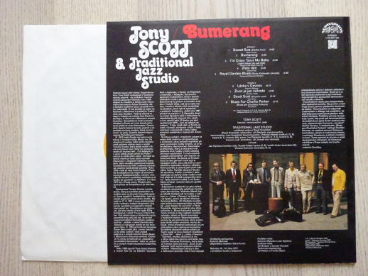 JONY SCOTT, BUMERANG, TRADITIONAL JAZZ STUDIO, LP