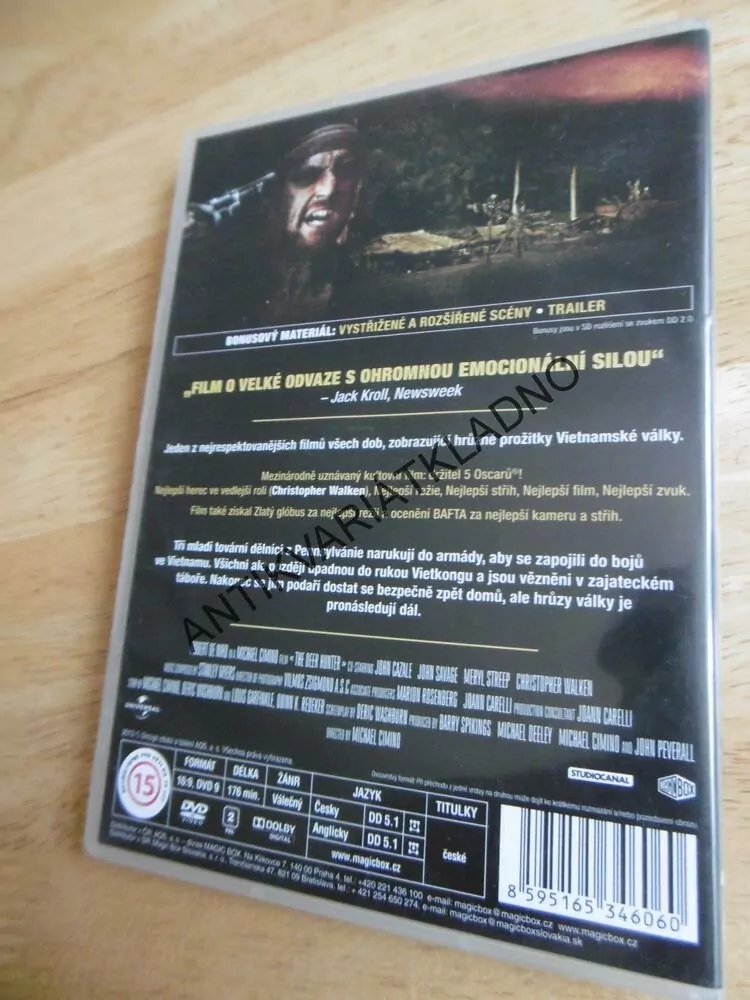 LOVEC JELENŮ, ROBERT DE NIRO, DVD FILM