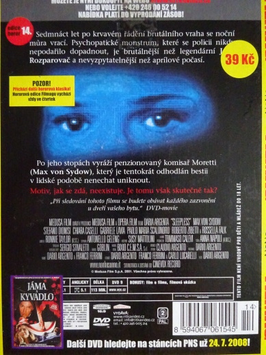 VRAH PŘICHÁZÍ V NOCI, DVD FILM