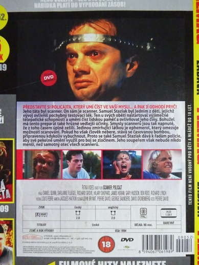 SCANNER: POLICAJT, DVD FILM