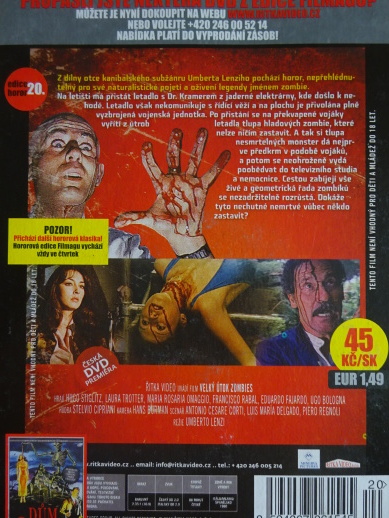 VELKÝ ÚTOK ZOMBIES, DVD FILM HOROR