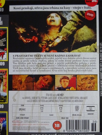NOCI HRŮZY, DVD FILM HOROR