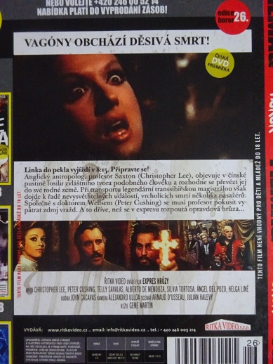 EXPRES HRŮZY, DVD FILM HOROR