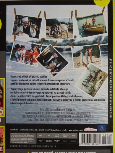 TŘI MUŽI VE ČLUNU A PES, DVD FILM