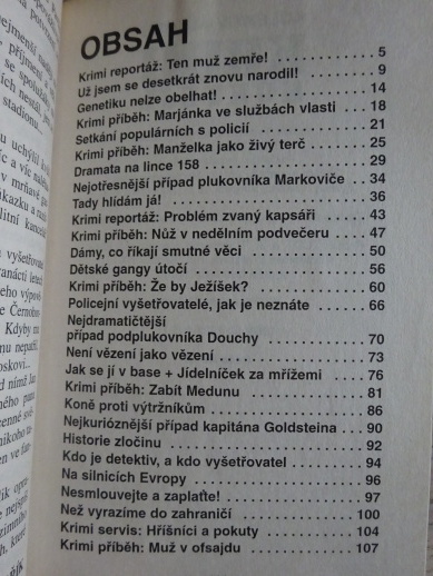 KRIMI KOKTEJL, ZE ZÁKULISÍ ZLOČINU A SPRAVEDLNOSTI, **an