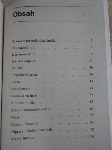 VRAŽDY NĚŽNOU RUKOU, BENEDIKT, VALINA, **an