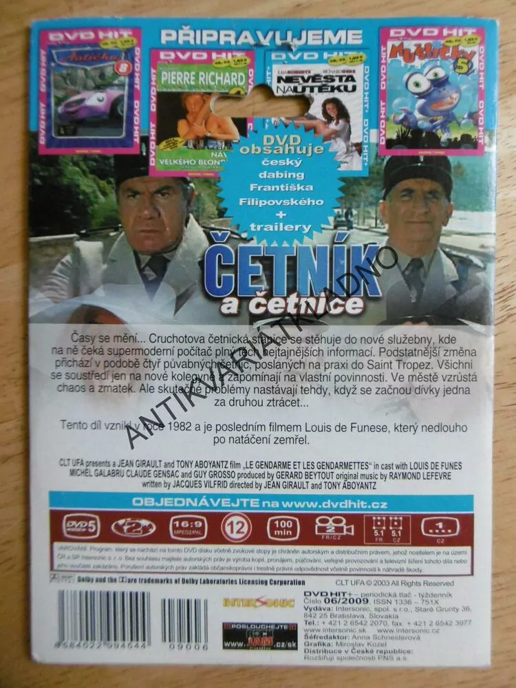ČETNÍK A ČETNICE, LOUIS DE FUNES, 3., DVD FILM