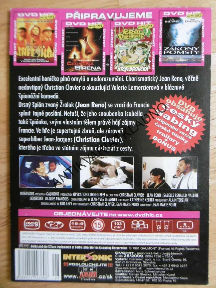 OPERACE CORNED BEEF, DVD FILM