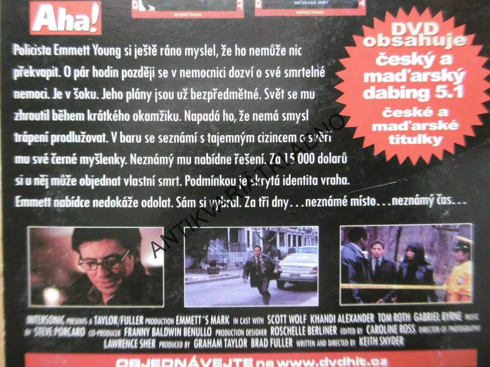 EMMETŮV CÍL, DVD FILM