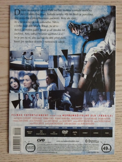 NEPŘEMOŽITELNÉ ZLO, DVD FILM