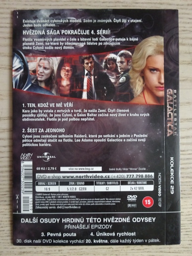 BATTLESTAR GALACTICA 4. SEZÓNA, 1-2 EPIZODA, DVD FILM