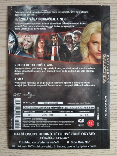 BATTLESTAR GALACTICA 4. SEZÓNA, 5-6 EPIZODA, DVD FILM
